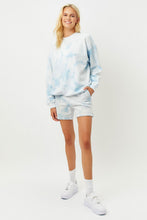 Load image into Gallery viewer, Bennie Crewneck - Baby Blue Tie Dye
